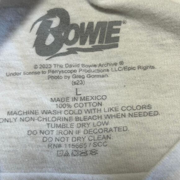 David Bowie Aladdin Sane album art t-shirt Size L - Picture 4 of 4
